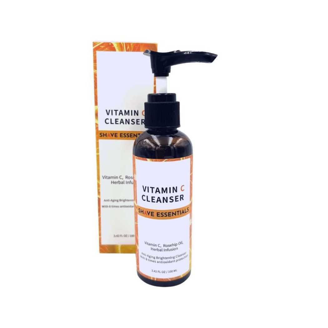 Gentle Vitamin C Facial Cleanser for Anti-Aging Skincare Shave Essentials