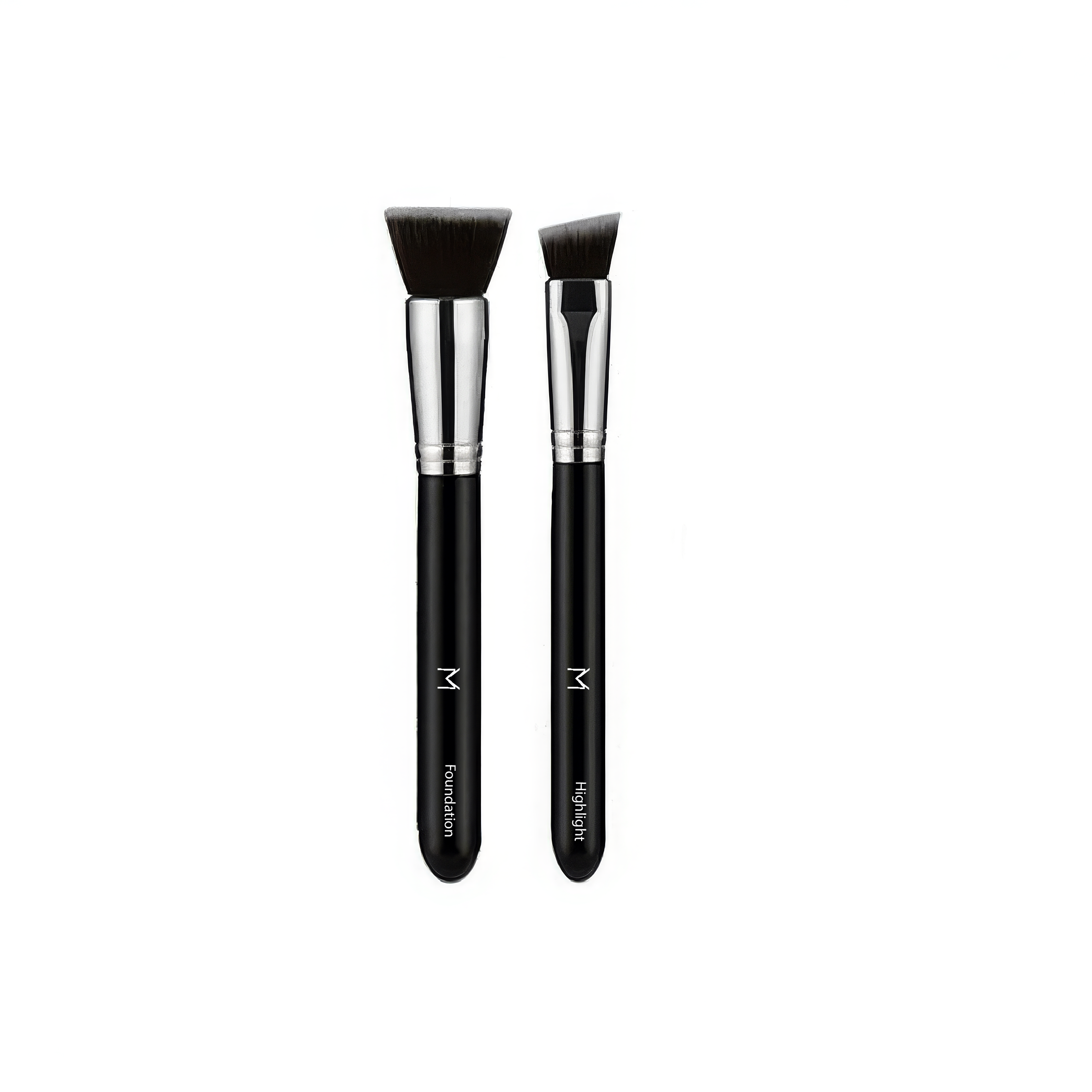 Brush Duo Makeup Brush Set – Foundation + Highlight & Conceal Brushes Voodoo Makeup