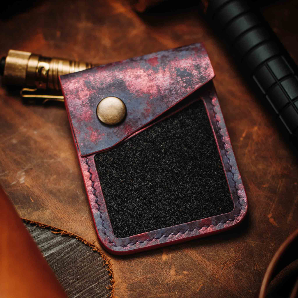 Leather Velcro Wallet - Voyager v2 | Patch Display Card Holder | EDC Pirate Goods