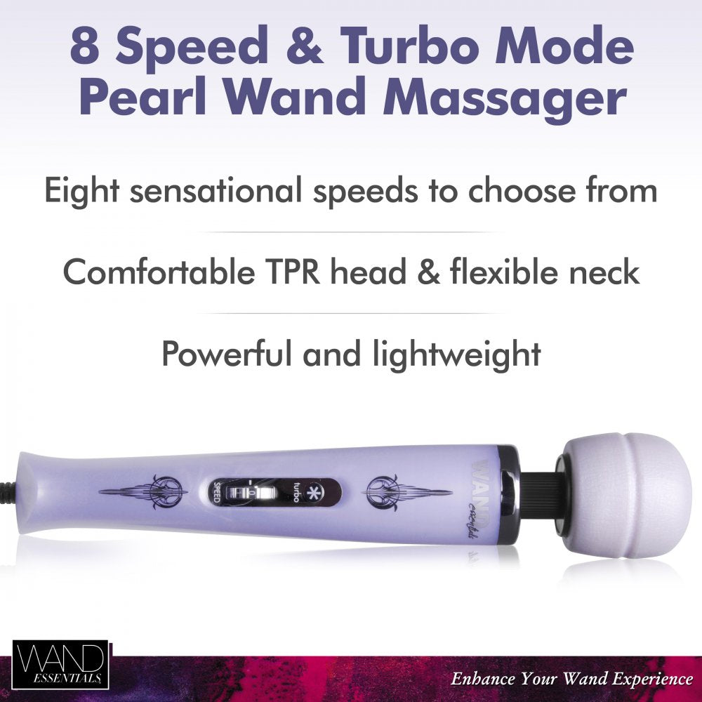 Wand Essentials 8-Speed Turbo Pearl Wand Massager Adult Toy Box