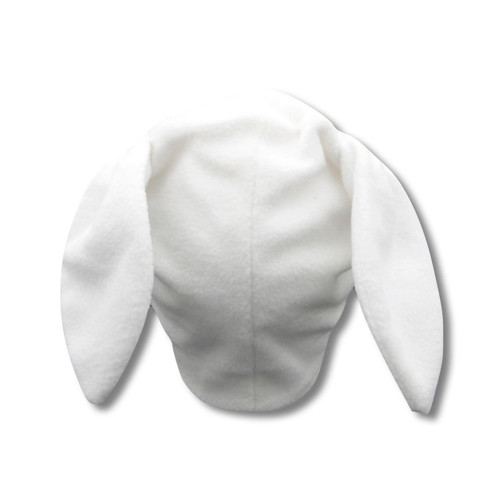 White Fleece Bunny Beanie | Playful and Cozy Winter Accessory plushtrap