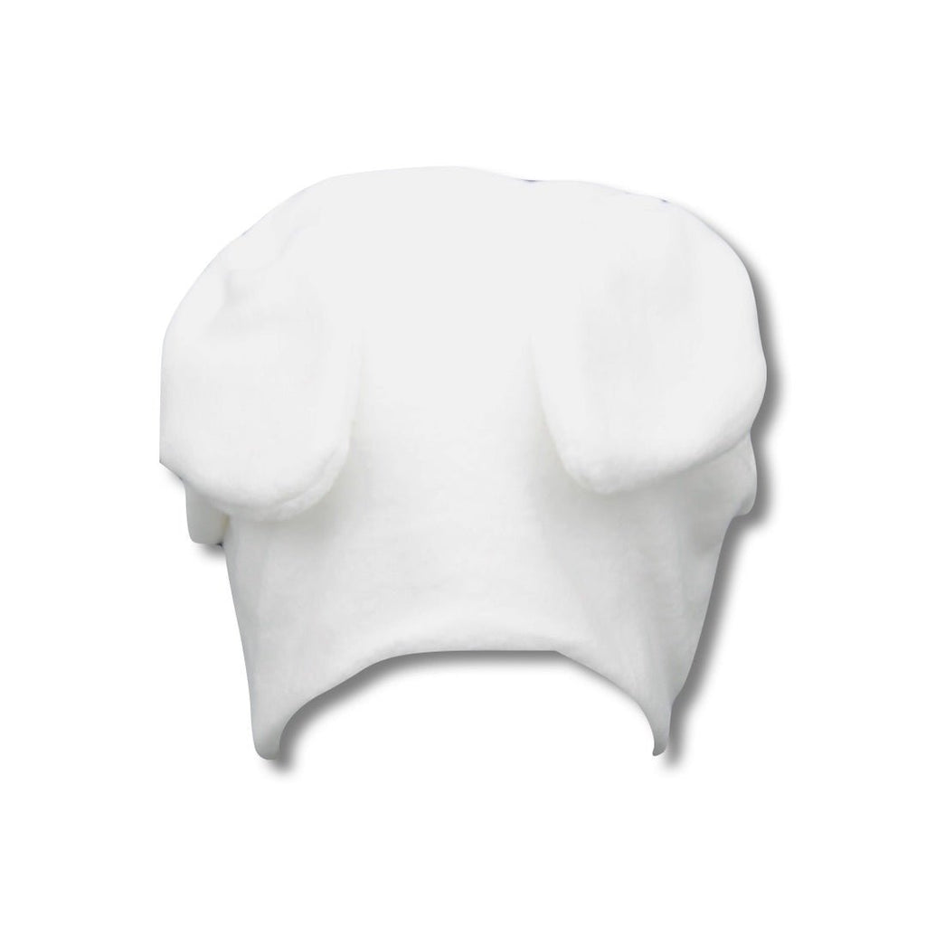 White Fleece Bunny Beanie | Playful and Cozy Winter Accessory plushtrap