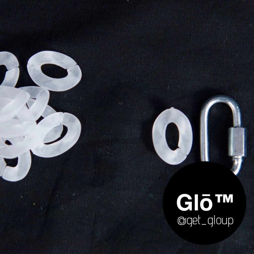 White Frosted Medium Cuban Link Necklace | Modern Minimalist Jewelry plushtrap