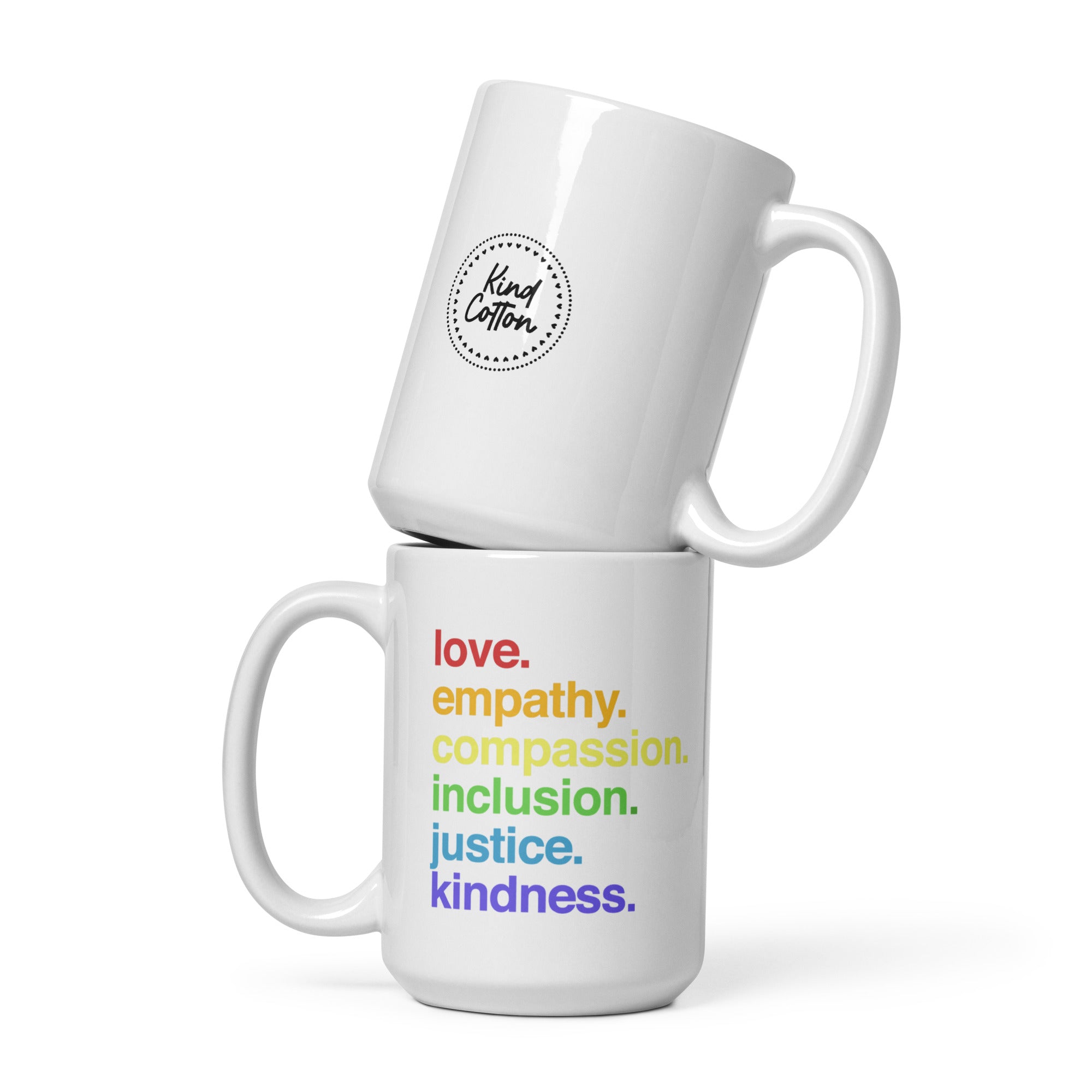 'Kindness Is' Pride Coffee Mug Kind Cotton