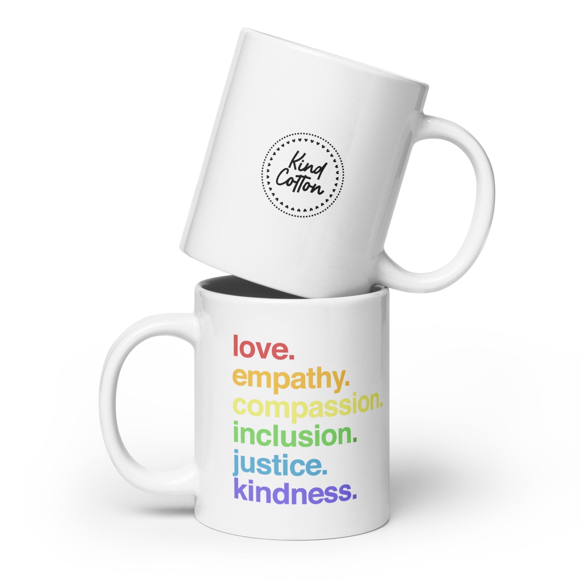 'Kindness Is' Pride Coffee Mug Kind Cotton