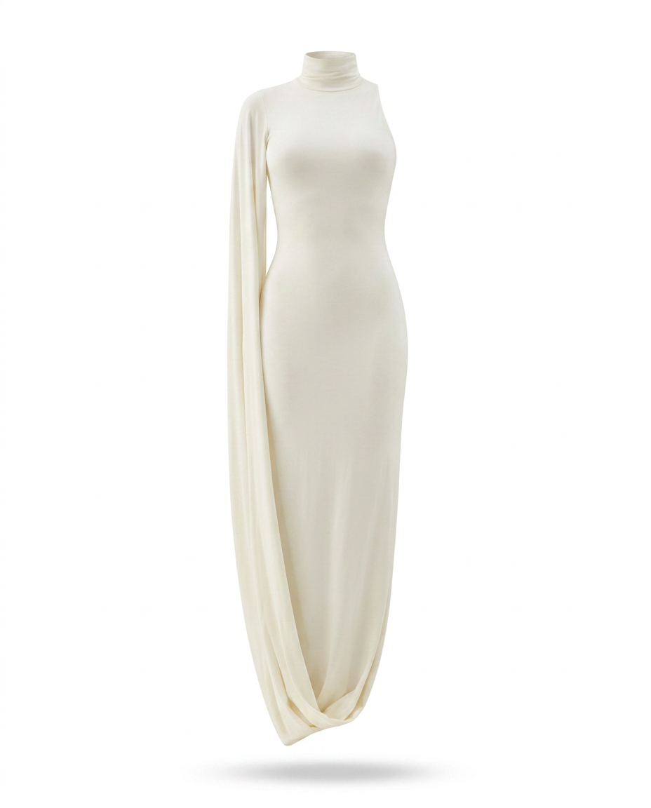 Radiant High Neck Maxi Dress Boho Brown