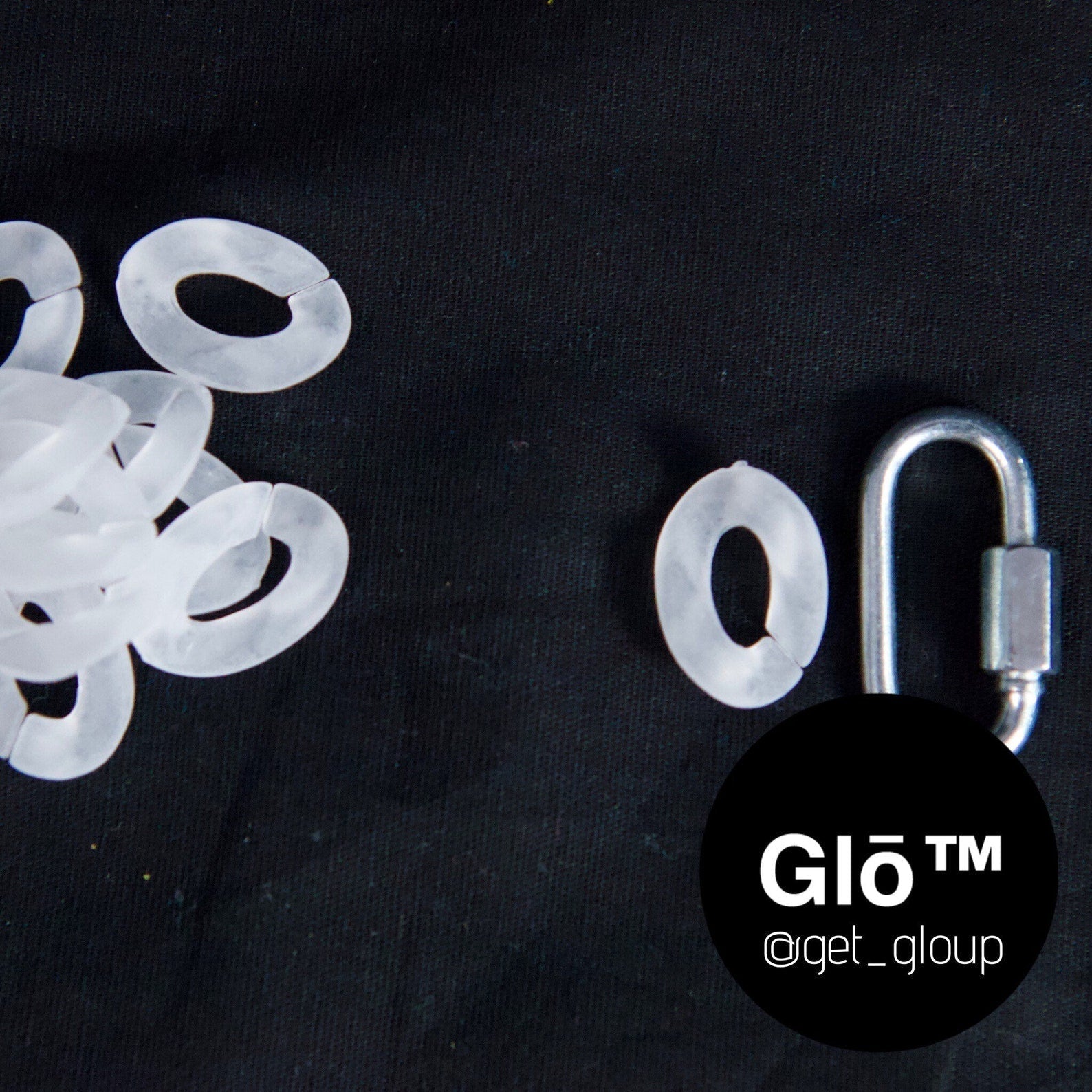 White Opal Medium Cuban Link Necklace Acrylic Glass Chain plushtrap