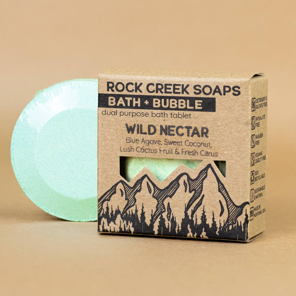Bath Bomb in Wild Nectar Rock Creek Soaps