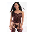 Wild Truffle Lace Garter Corset, Thong & Stockings Set Adult Toy Box