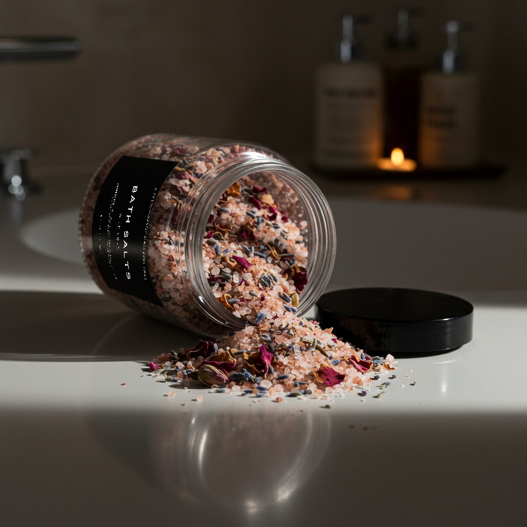 WILD ROSE BATH SALTS Predominantly Black