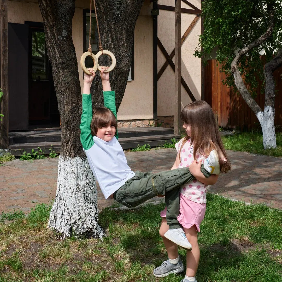 Wooden gymnastic rings for kids Goodevas B2B