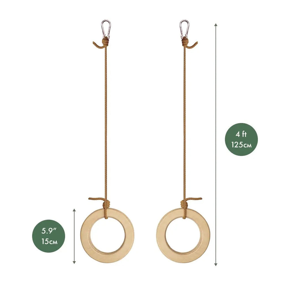 Wooden gymnastic rings for kids Goodevas B2B