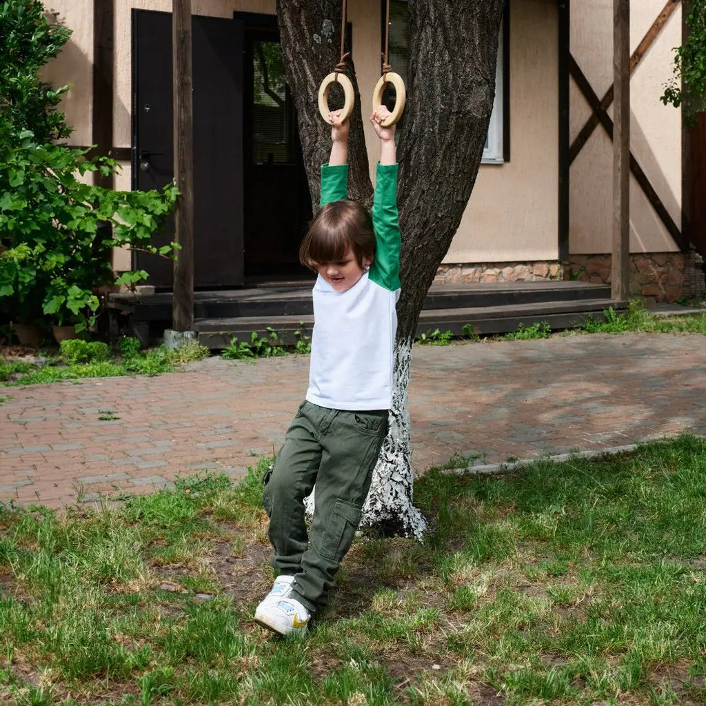 Wooden gymnastic rings for kids Goodevas B2B