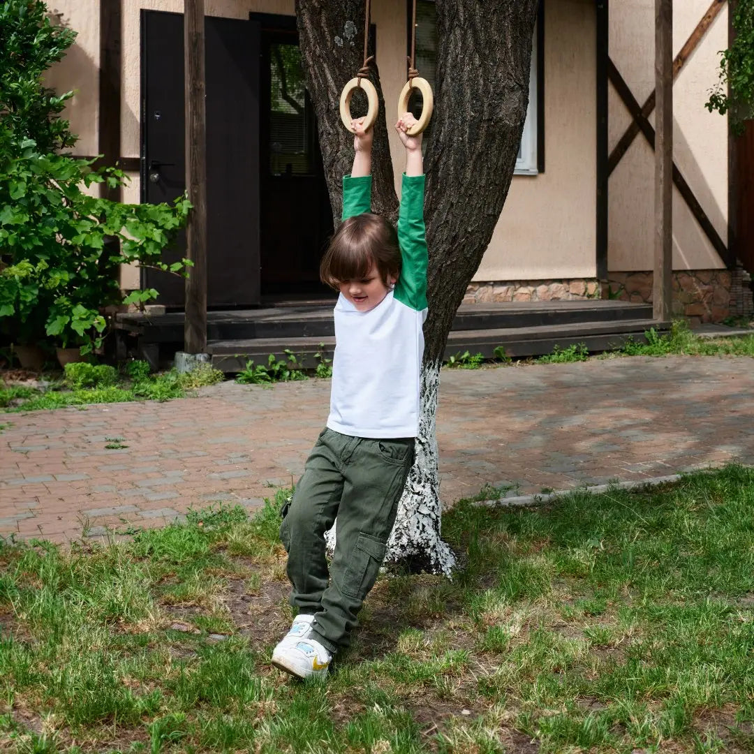 Wooden gymnastic rings for kids Goodevas B2B