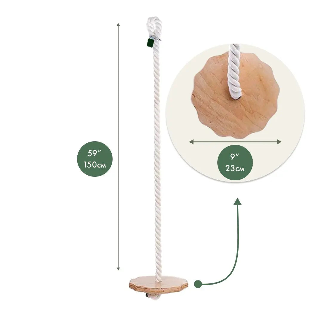 Wooden rope swing for kids Goodevas B2B