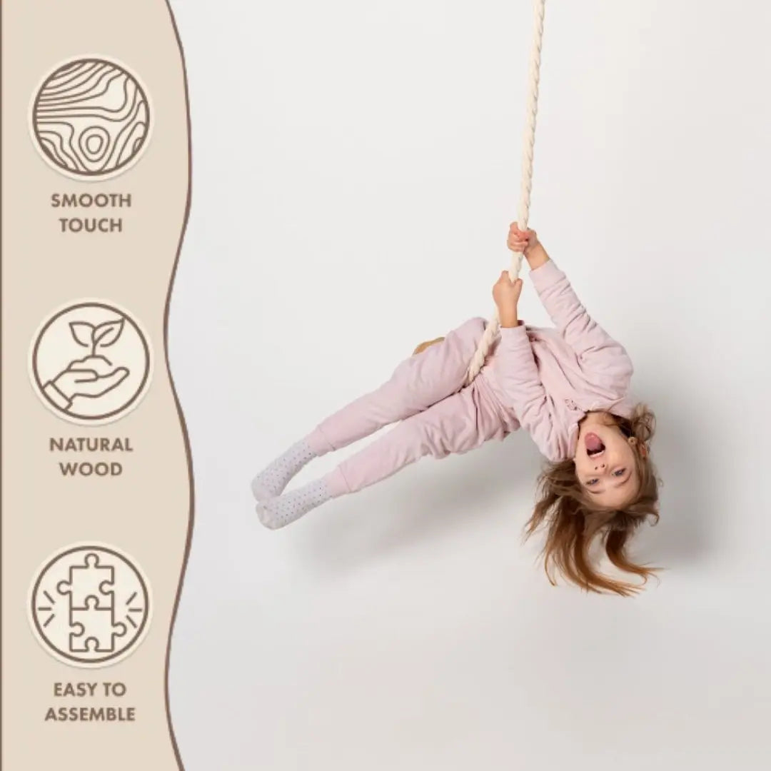 Wooden rope swing for kids Goodevas B2B