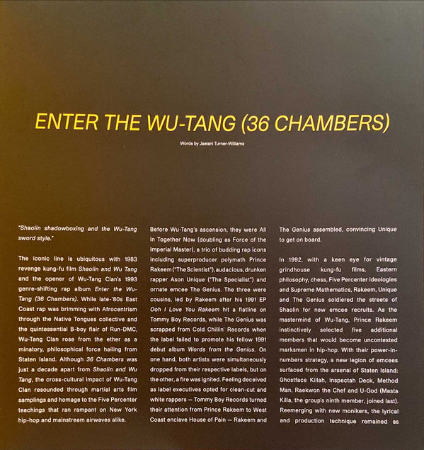 Enter The Wu-Tang (36 Chambers) | Mint (M) Mint (M) Love Vinyl Records