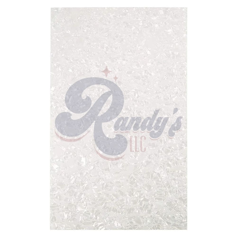 Blank Pickguard Sheet (4-Ply) White Pearl/White/Black/White - CLOSEOUT Randy's LLC