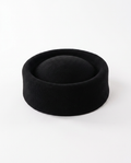 Elegance Felt Wool Pillbox Hat Boho Brown