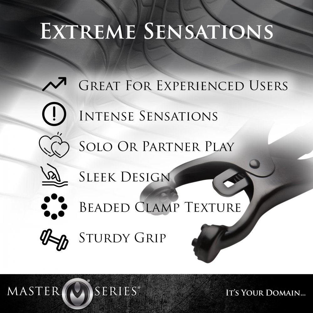 Master Series Monarch Noir Nipple Vice Adult Toy Box