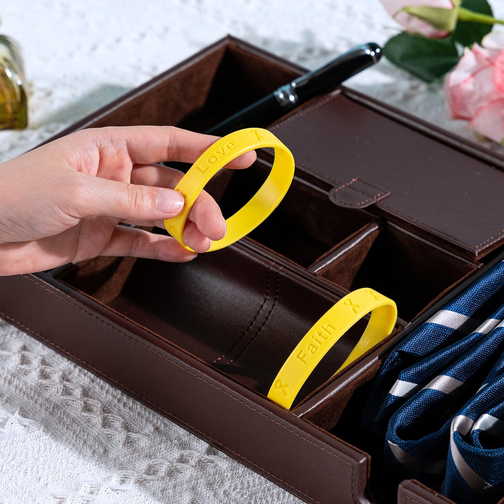 Yellow Silicone Bracelets The Awareness Company