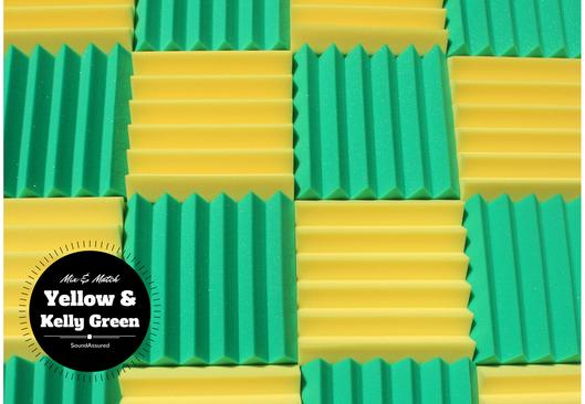 Easy Mount Acoustic Foam Kit - 12x12x2" Acoustic Foam Panels With Adhesive - Wedge Style - 4 Pack SoundAssured