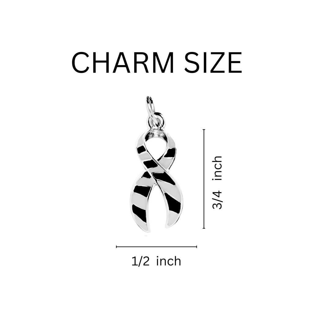 Zebra Print Ribbon Where There is Love Charm Bracelets The Awareness Company