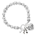 Zebra Print Ribbon Where There is Love Charm Bracelets The Awareness Company