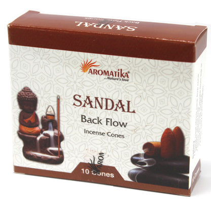 Aromatica Backflow Incense Cones - Sandalwood (4 Sets)