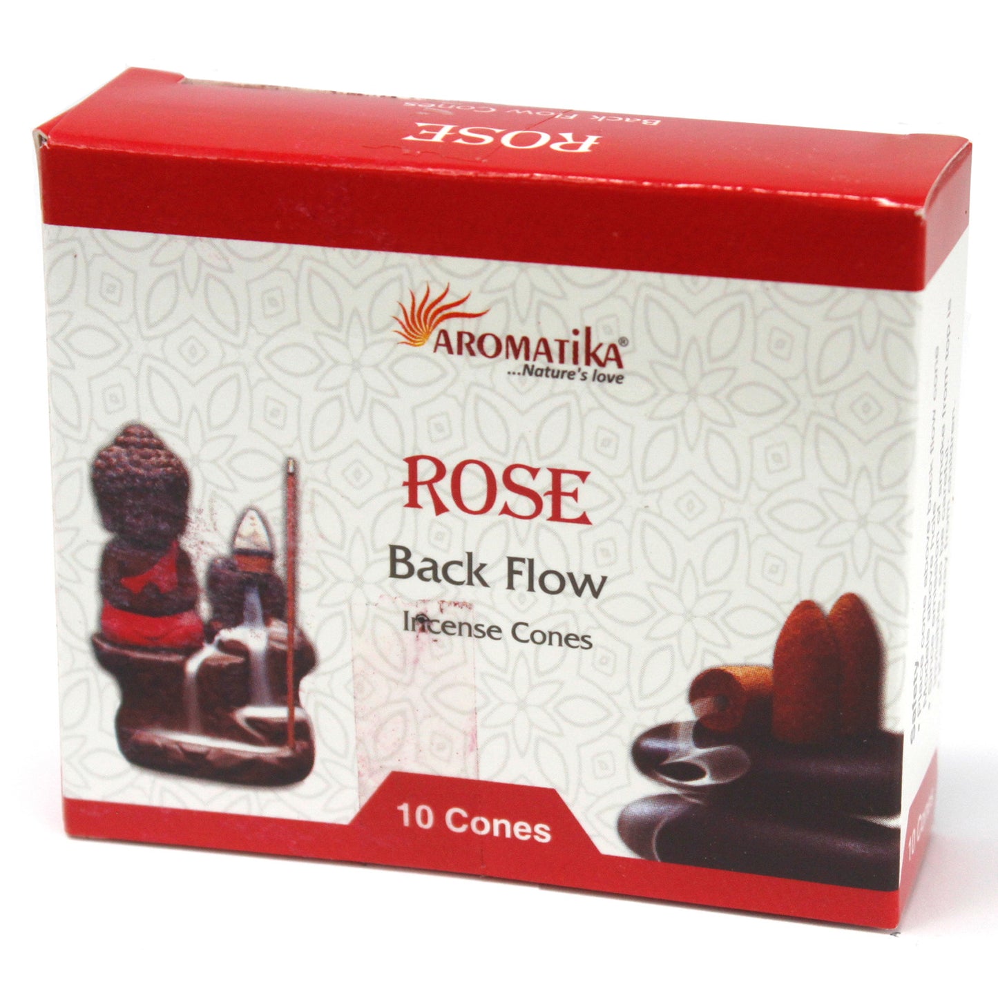 Aromatica Backflow Incense Cones - Rose (4 Sets)