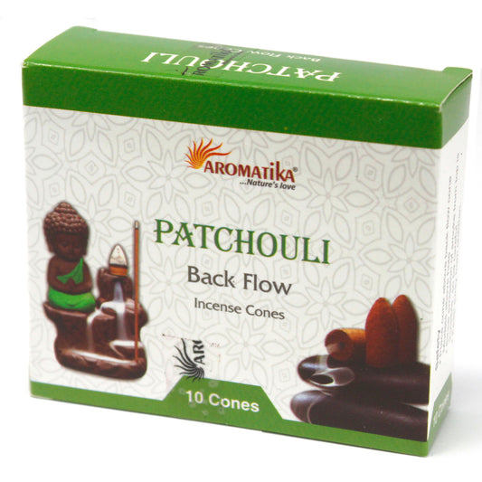 Aromatica Backflow Incense Cones - Patchouli (4 Sets)