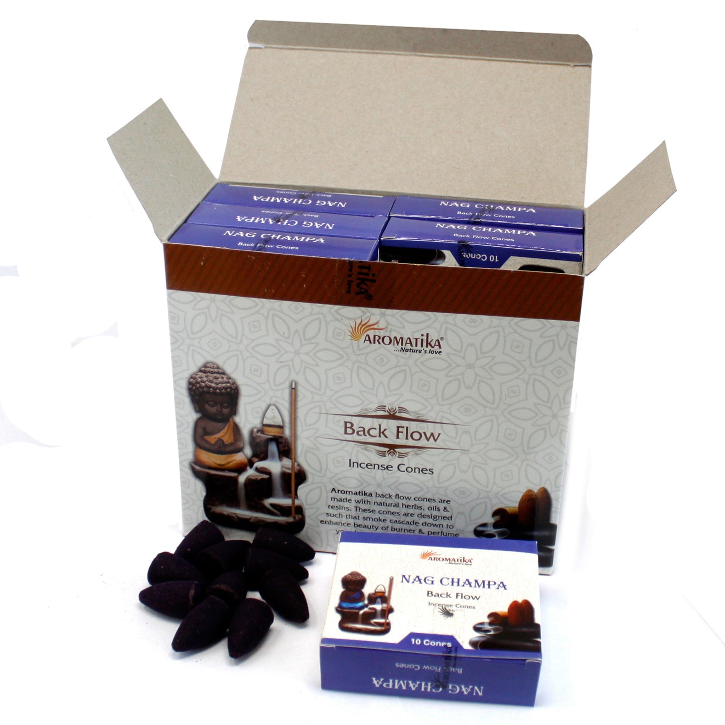 Aromatica Backflow Incense Cones - Sandalwood (4 Sets)