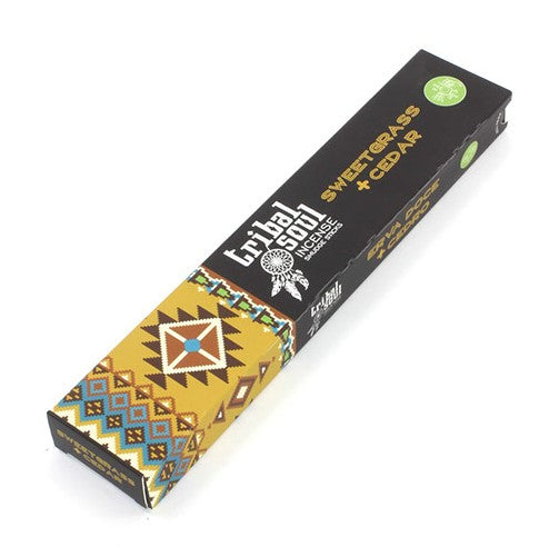 Tribal Soul Incense Sticks- Sweet Grass + Cedar (4 Sets)