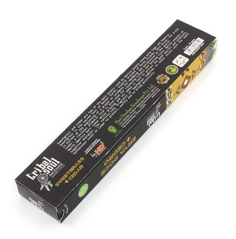 Tribal Soul Incense Sticks- Sweet Grass + Cedar (4 Sets)