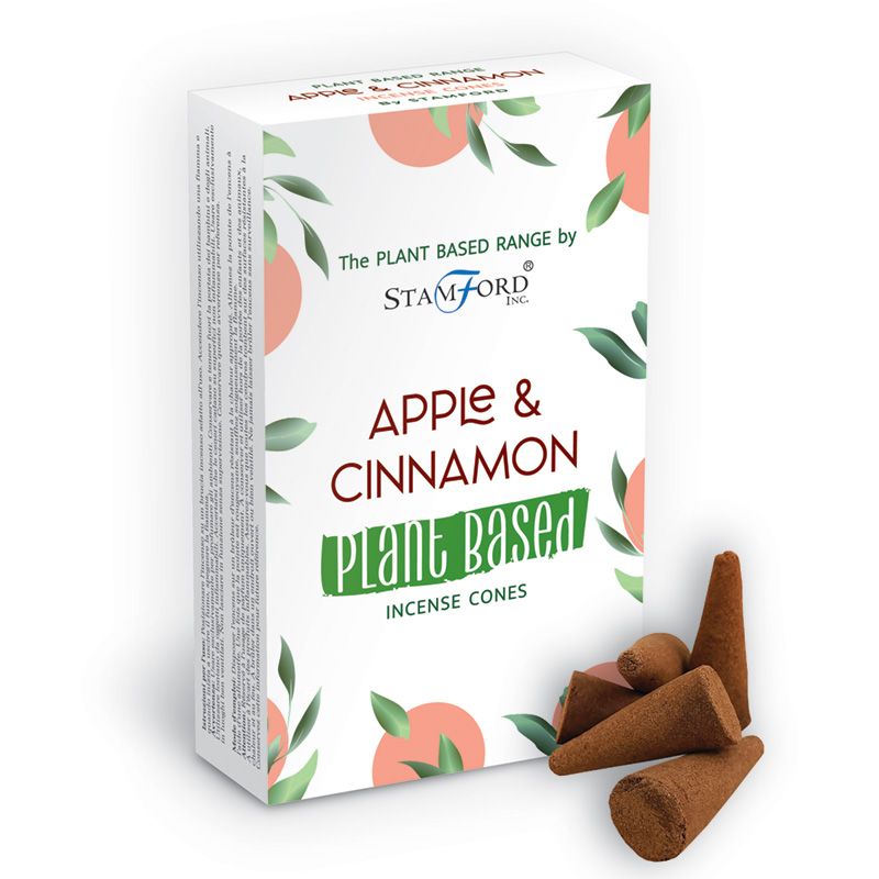 Plant Based Incense Cones - Apple & Cinnamon (4 Sets)