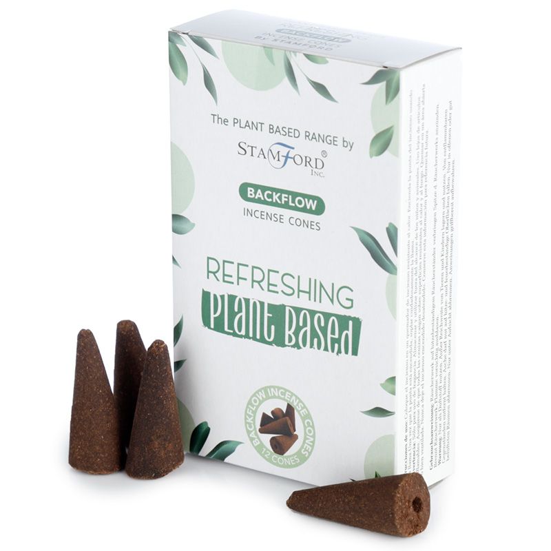 Plant Based Backflow Incense Cones - Refreshing (4 Sets)