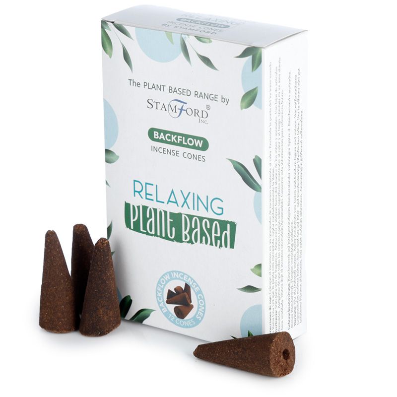 Plant Based Backflow Incense Cones - Relaxing (4 Sets)