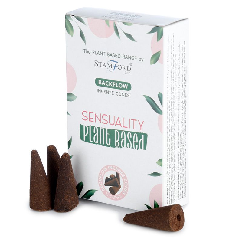 Plant Based Backflow Incense Cones - Sensuality (4 Sets)