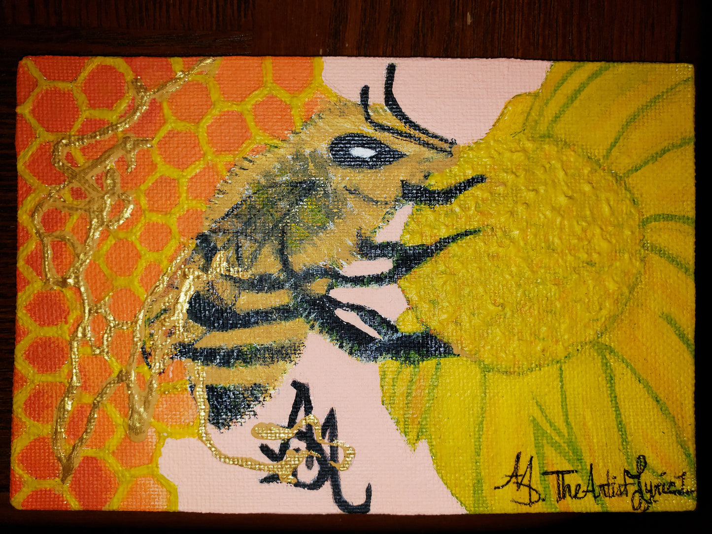 Buzz Bee; The Honey Bee by A.D.M. (Original Painting on canvas)