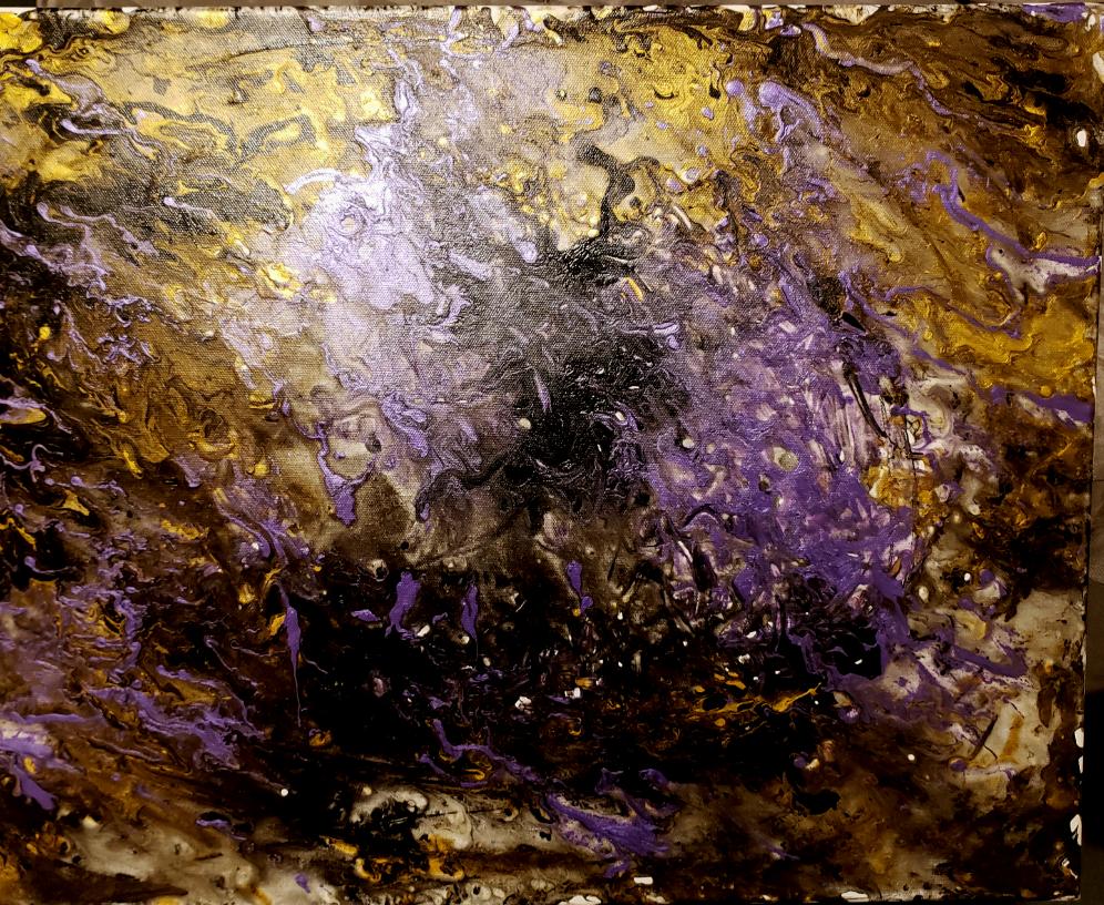 Outside This World - by A.D.M. (Original Abstract on Canvas)