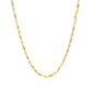 2.0mm 14k Two-Tone Gold Singapore Chain