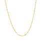 14k Yellow Gold Singapore Style Adjustable Chain (1.1 mm)