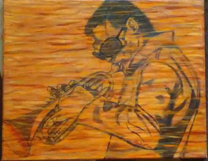 Miles Davis Tribute by A.D.M. (Original painting on Canvas)