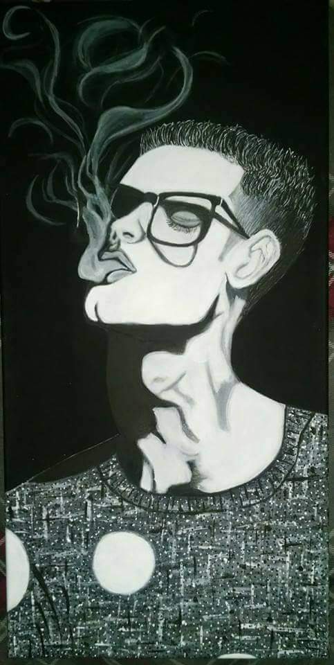 Smokey, The Guy by A.D.M. (Original on Canvas)