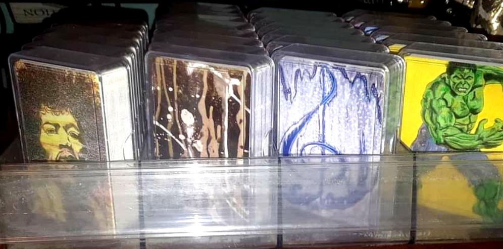 Black Drip Abstract Deck by A.D.M.