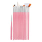 Artist Paint Brush Set - Pink