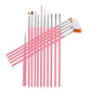 Artist Paint Brush Set - Pink