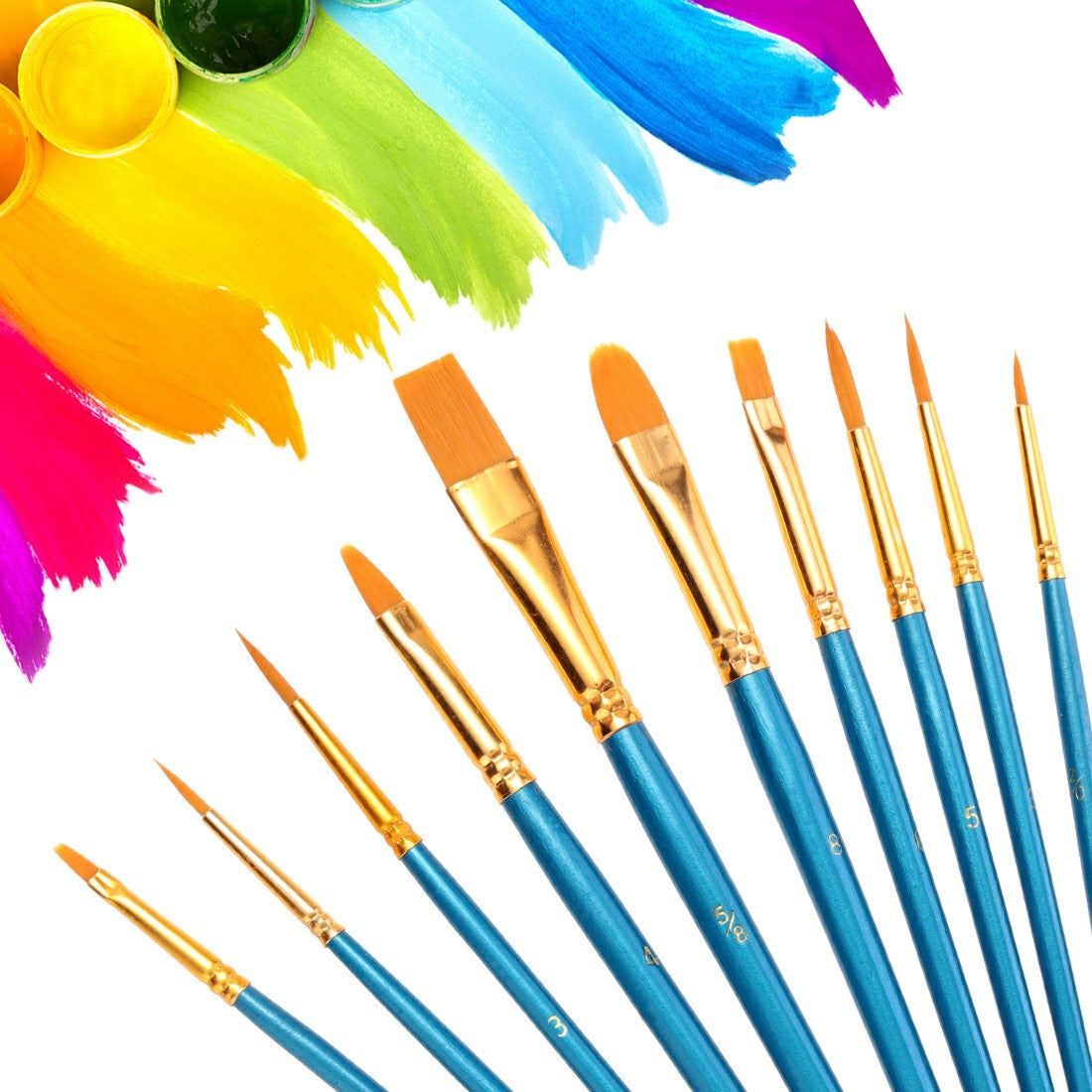 Face Painting Brush Set - Blue