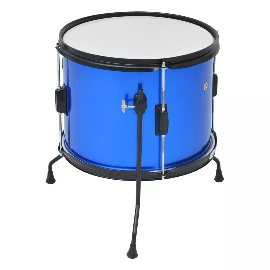 Complete Drum Kit Powder-coated Steel Blue Junior