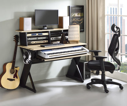 Annette Music Desk; Natural Black Finish